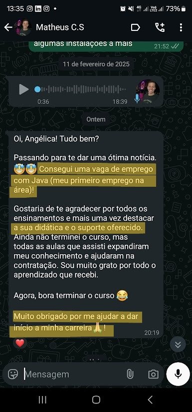 Depoimento do Aluno da Javanauta Academy Matheus