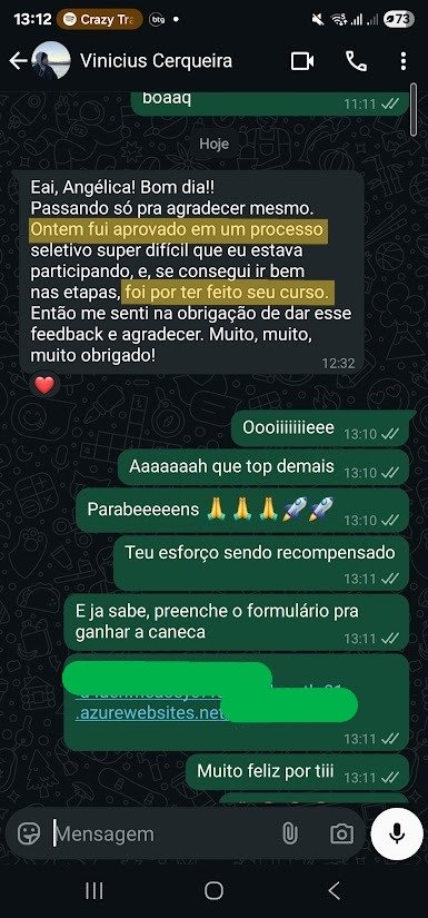 Depoimento do Aluno mostrando que evoluiu depois que comprou o curso da Javanauta Academy
